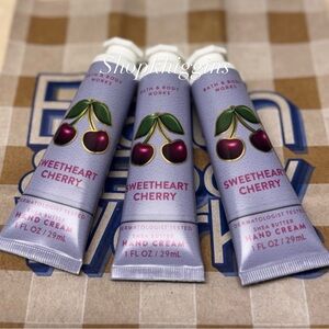 NEW B&BW(3) Sweetheart Cherry Hand Creams 1 fl oz each